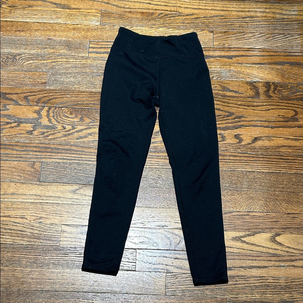Zella Girls 8-10 Black Kids Leggings (front hidden pocket )
